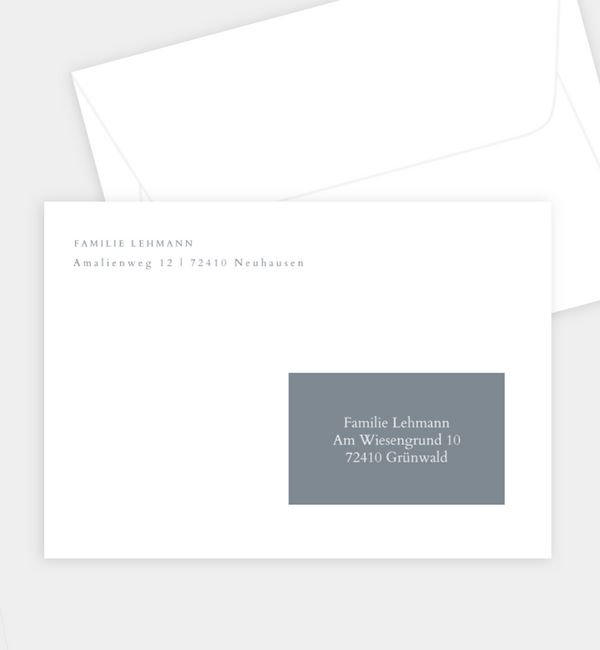 Briefumschlag gerade