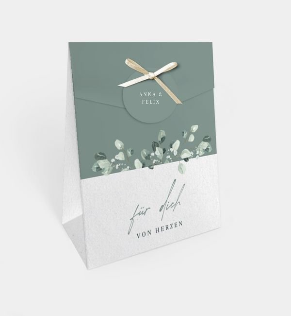 Geschenktasche mit Band