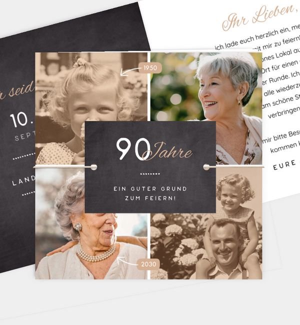 Klappkarte quadratisch, Anhänger groß