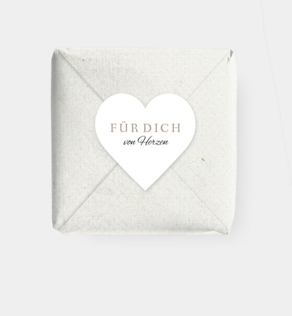 Geschenkaufkleber Herz