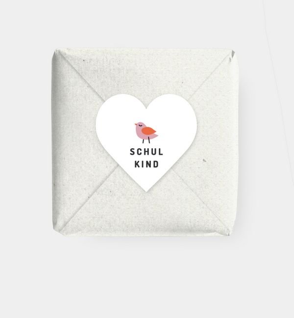 Geschenkaufkleber Herz