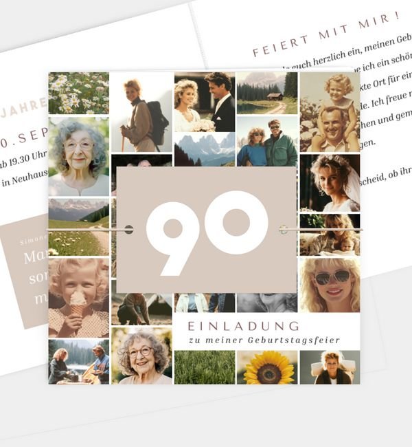 Klappkarte quadratisch, Anhänger groß