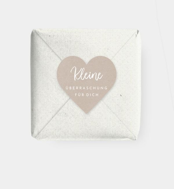 Geschenkaufkleber Herz