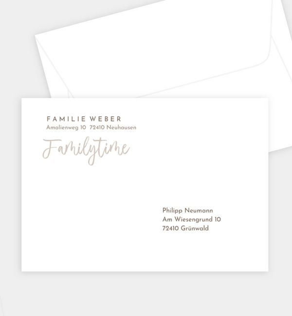 Briefumschlag gerade