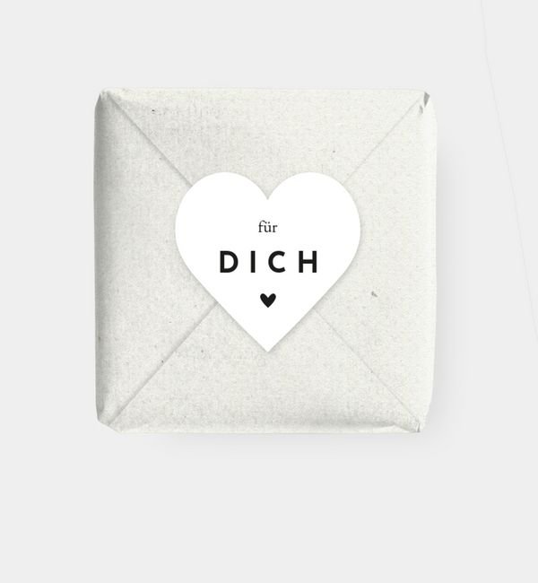 Geschenkaufkleber Herz