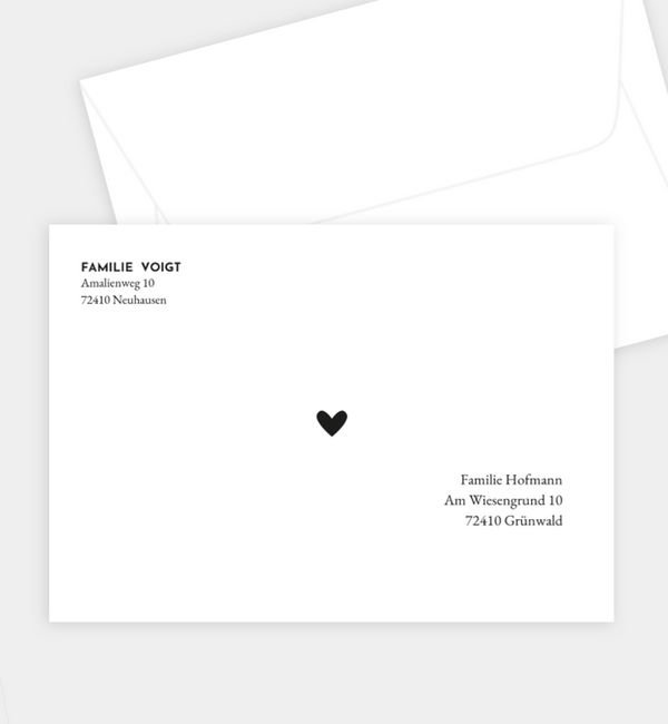 Briefumschlag gerade