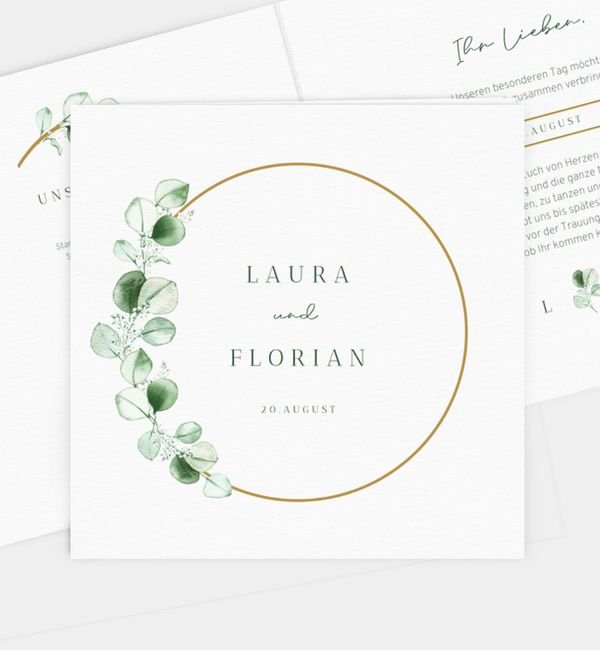 Klappkarte quadratisch