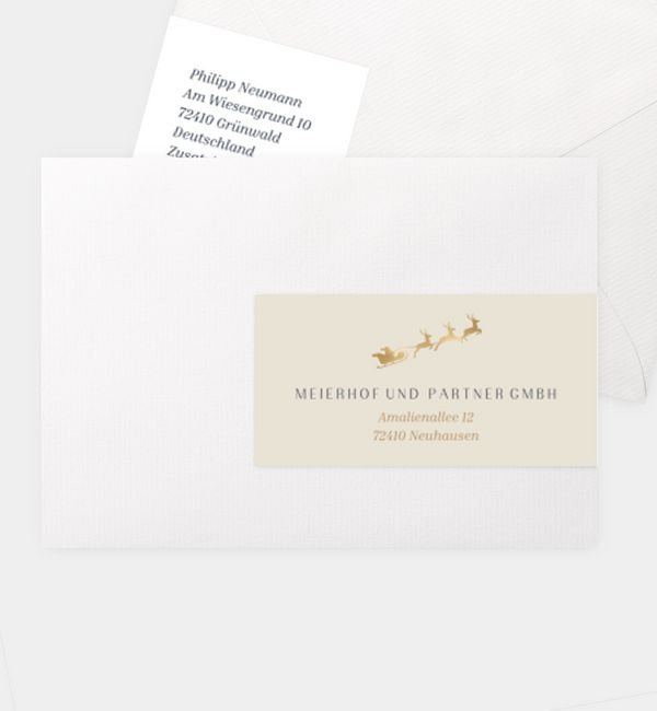 Kombi-Adressaufkleber