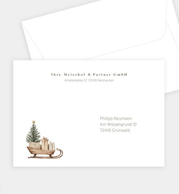 Briefumschlag gerade