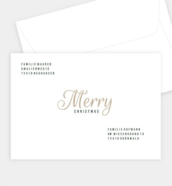 Briefumschlag gerade