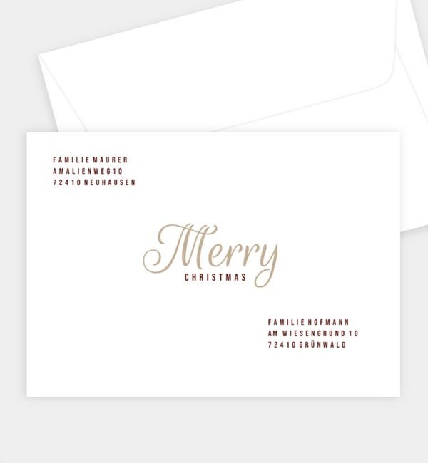 Briefumschlag gerade