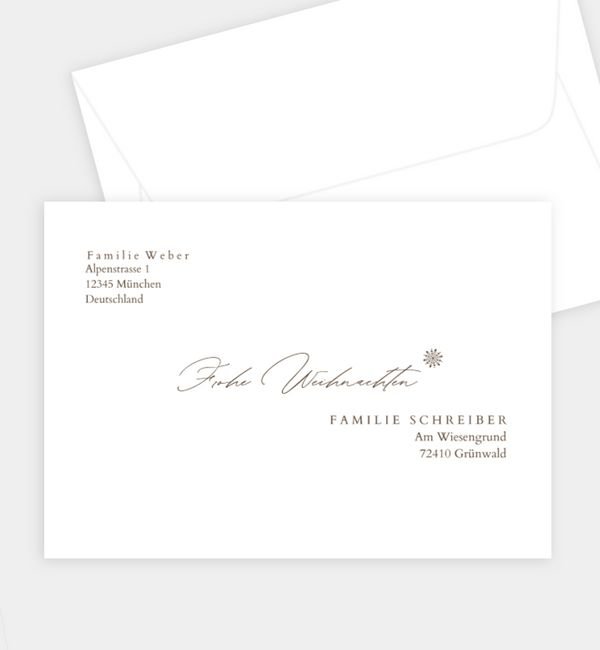 Briefumschlag gerade