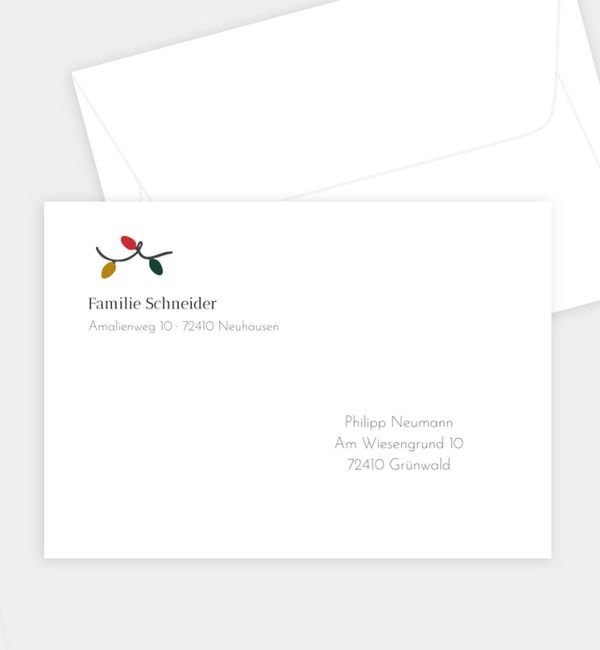 Briefumschlag gerade