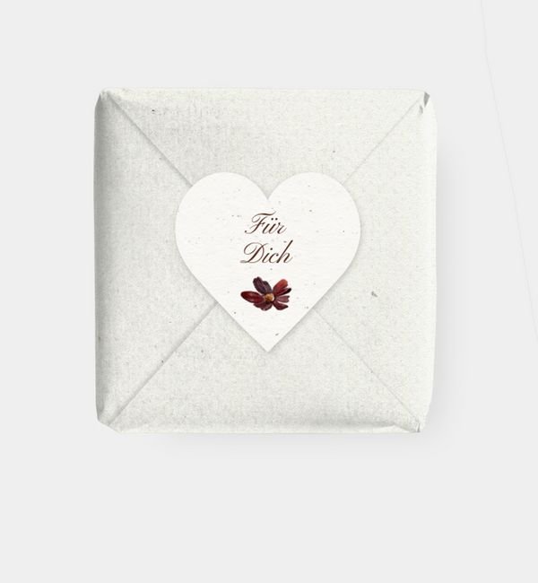 Geschenkaufkleber Herz