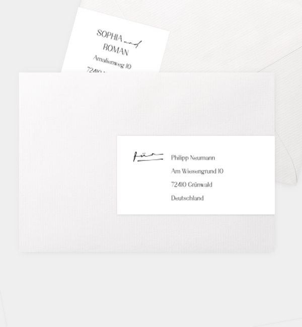 Kombi-Adressaufkleber