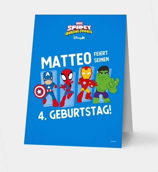 Klappkarte hoch Tischkarte oben
