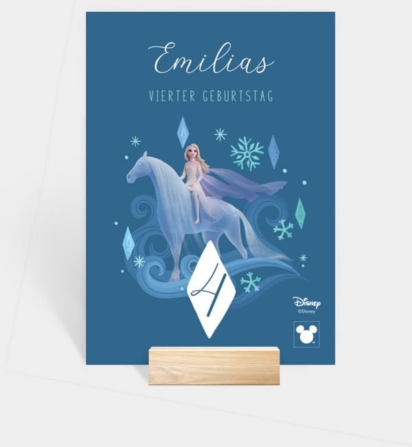 Tischnummern-Karte hoch