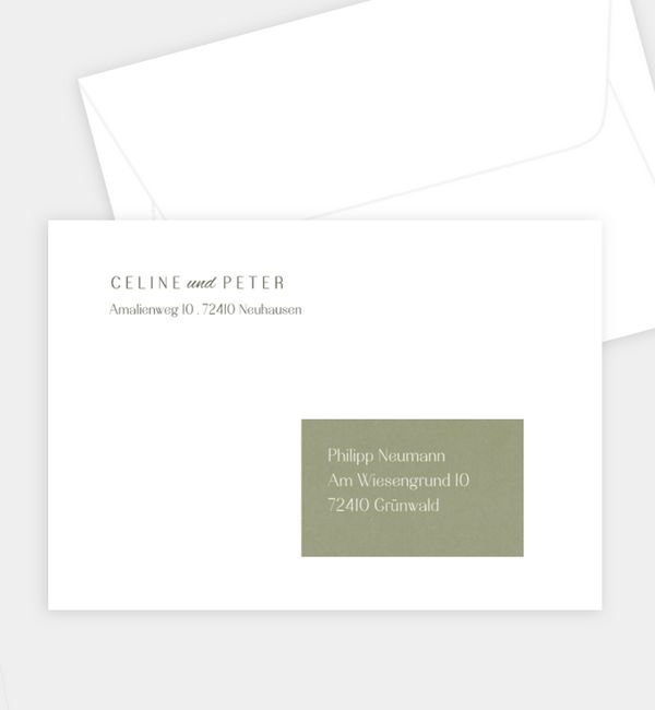 Briefumschlag gerade