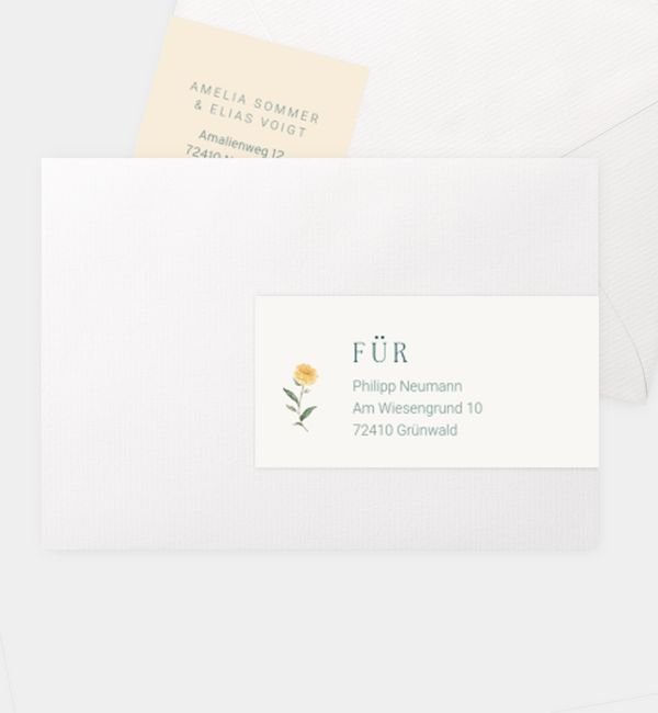 Kombi-Adressaufkleber