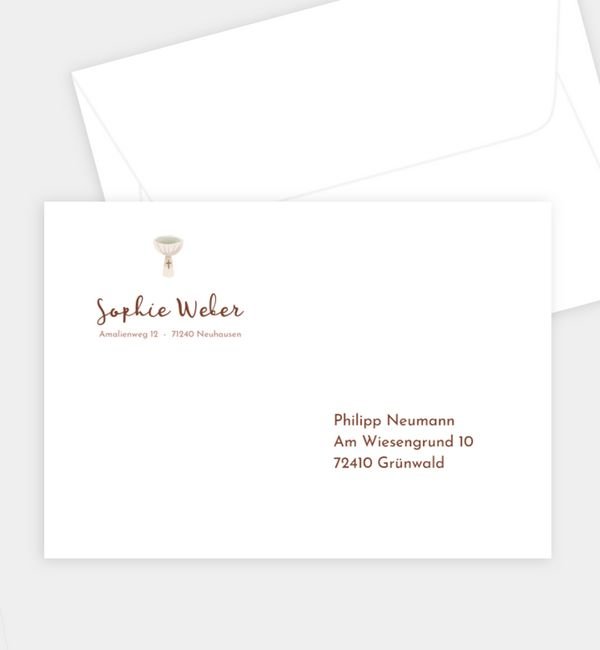 Briefumschlag gerade