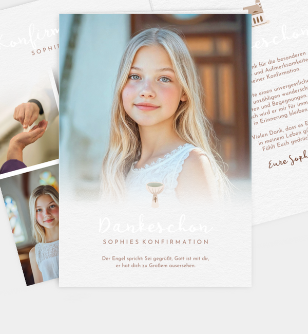 Zarte Konfirmation