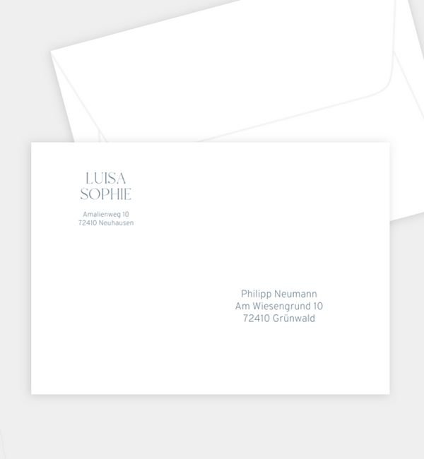 Briefumschlag gerade