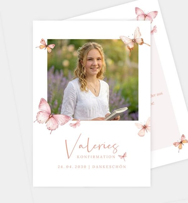 Postkarte hoch