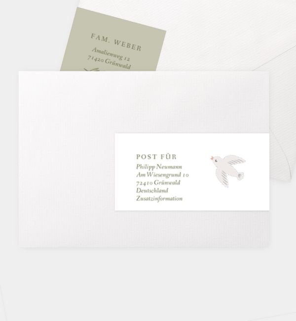 Kombi-Adressaufkleber