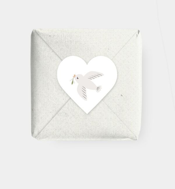 Geschenkaufkleber Herz