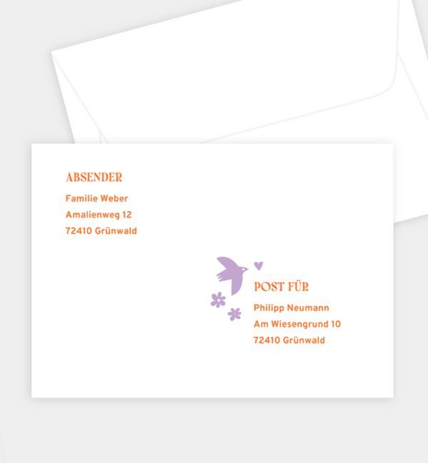 Briefumschlag gerade