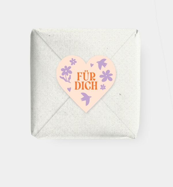 Geschenkaufkleber Herz