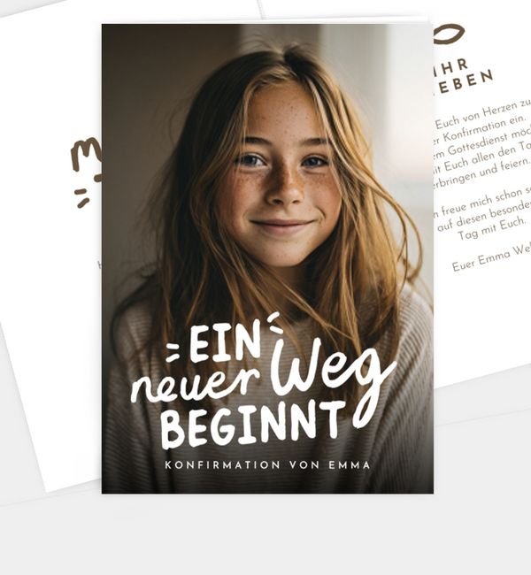 Klappkarte hoch