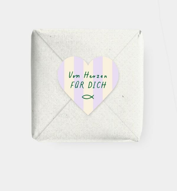 Geschenkaufkleber Herz