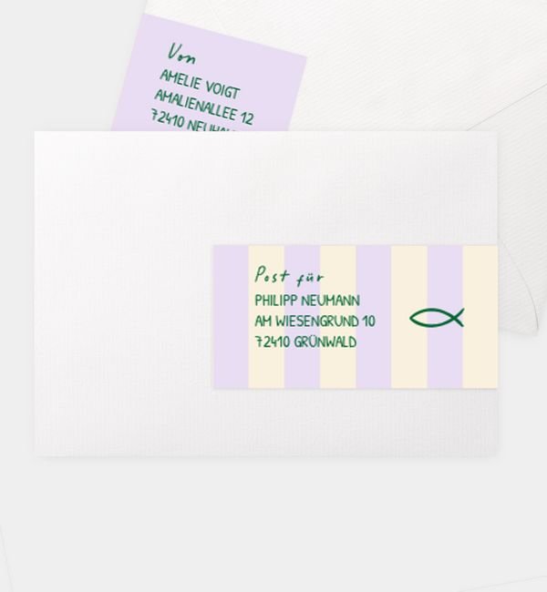 Kombi-Adressaufkleber