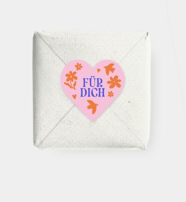 Geschenkaufkleber Herz