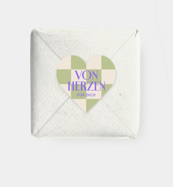 Geschenkaufkleber Herz