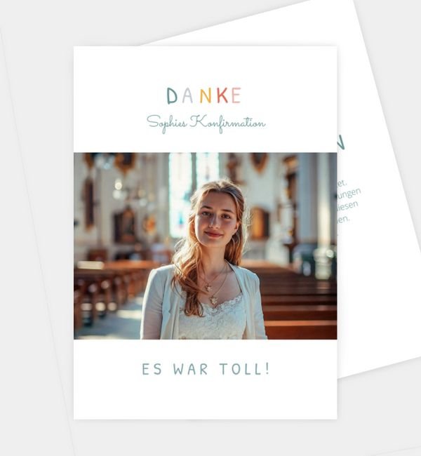 Postkarte hoch