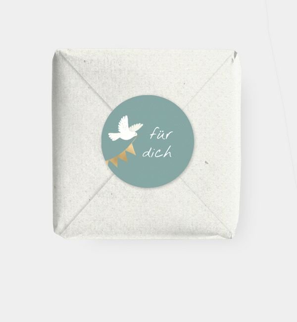 Geschenkaufkleber rund