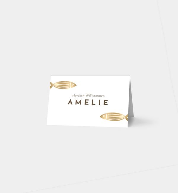 Tischklappkarte quer, horizontale Faltung