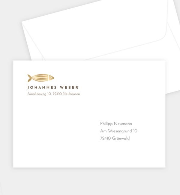 Briefumschlag gerade