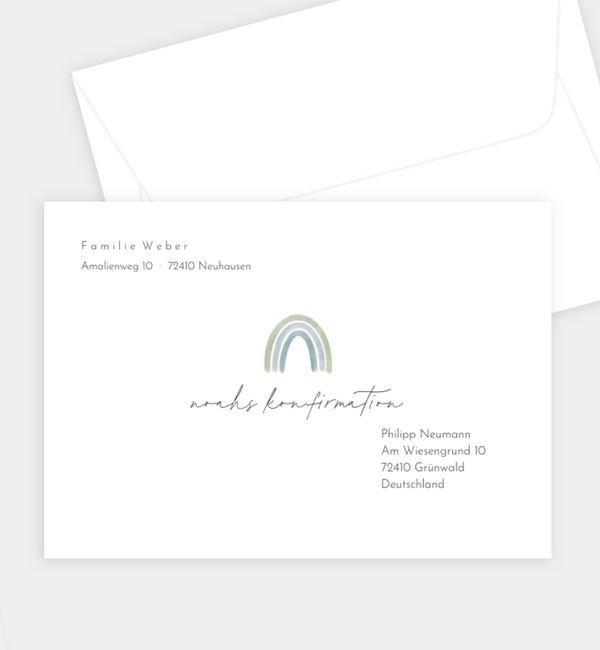 Briefumschlag gerade