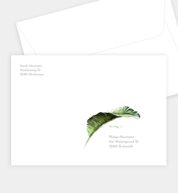 Briefumschlag gerade