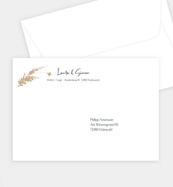 Briefumschlag gerade