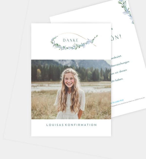 Postkarte hoch