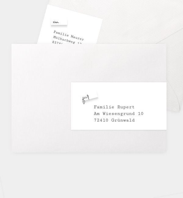 Kombi-Adressaufkleber