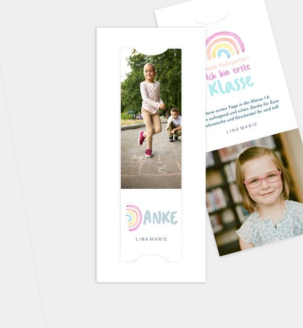 Postkarte mit Fotostreifen