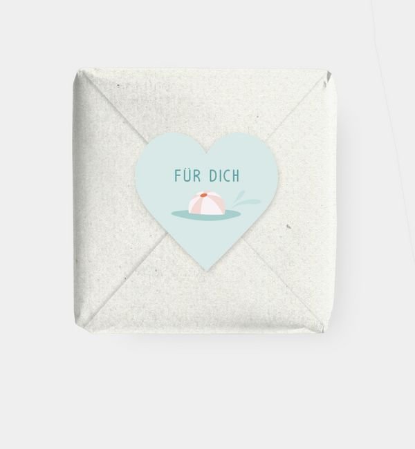 Geschenkaufkleber Herz