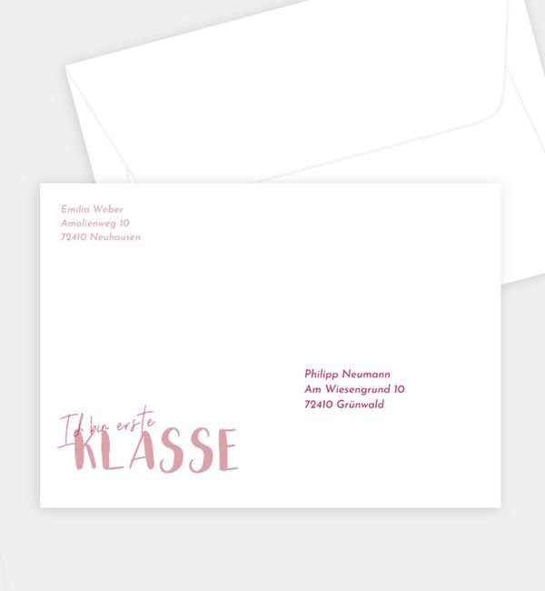 Briefumschlag gerade