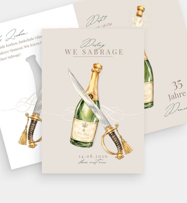 Champagner Sabrage