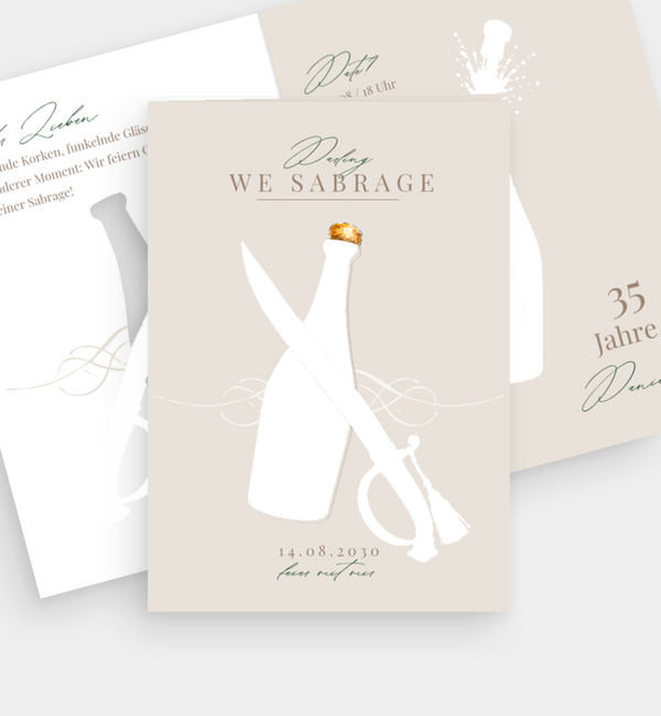 Champagner Sabrage